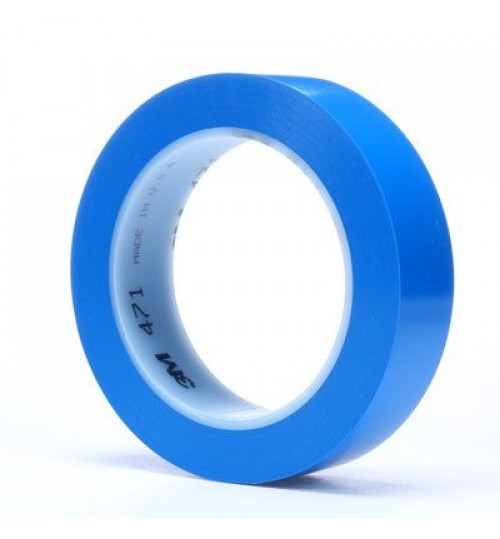 3M 471 1" Blue Vinyl Tape Roll
